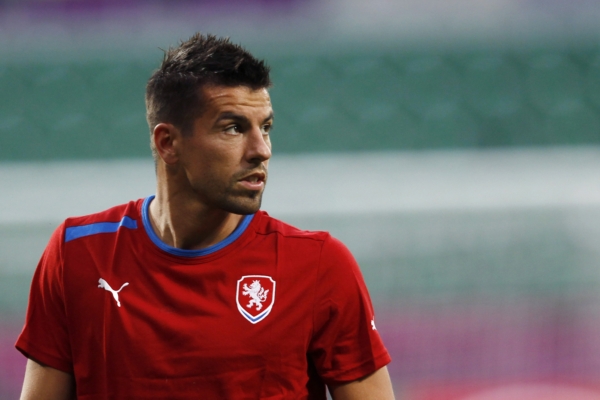 Útočník Milan Baroš. Útočník Milan Baroš.