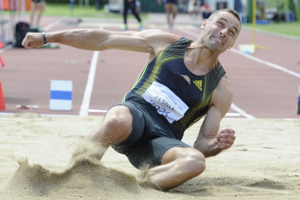 Roman Šebrle na mítinku v Kladně.