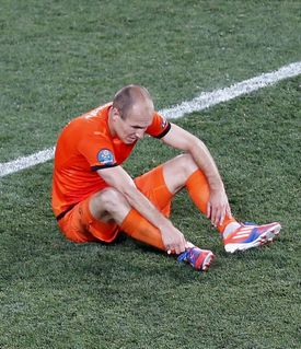 Zklamaný Arjen Robben.