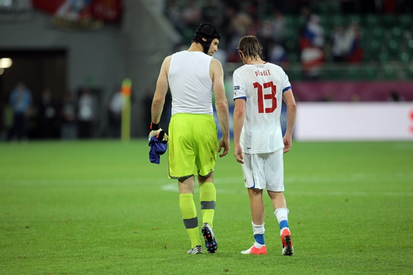 Petr Čech a Jaroslav Plašil.