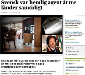 Článek v Dagens Nyheter.