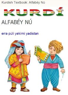 Učebnice kurdštiny pro děti (ilustrační fotografie).