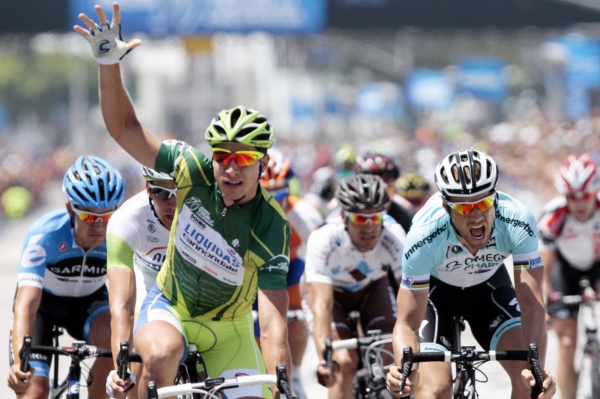 Slovenský cyklista Peter Sagan vyhrál na závodu WorldTour Kolem Švýcarska už třetí z dosavadních čtyř etap. Slovenský cyklista Peter Sagan vyhrál na závodu WorldTour Kolem Švýcarska už třetí z dosavadních čtyř etap.
