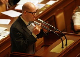 Bohuslav Sobotka ve sněmovně (ilustrační foto).