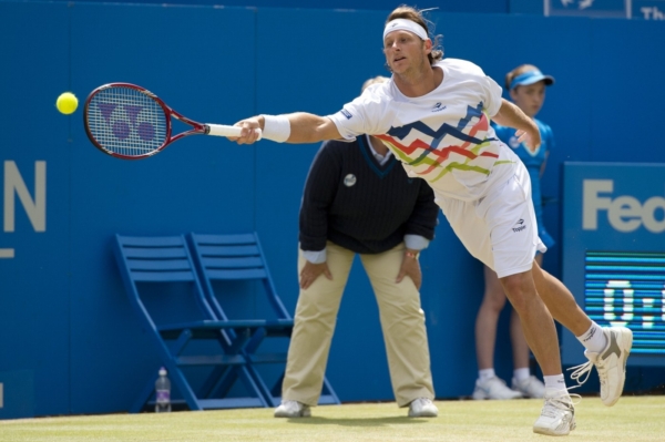 Argentinský tenista Nalbandian ve finále neudržel své nervy.