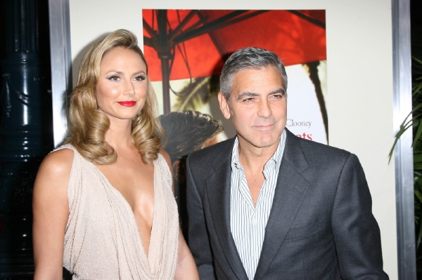 George Clooney se svou přítelkyní Stacy Keiblerovou.