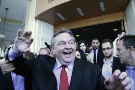 Evangelos Venizelos , šéf PASOK. 