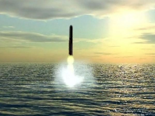 Test rakety řady Bulava. 
