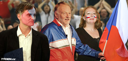 Fandící celebrity.
