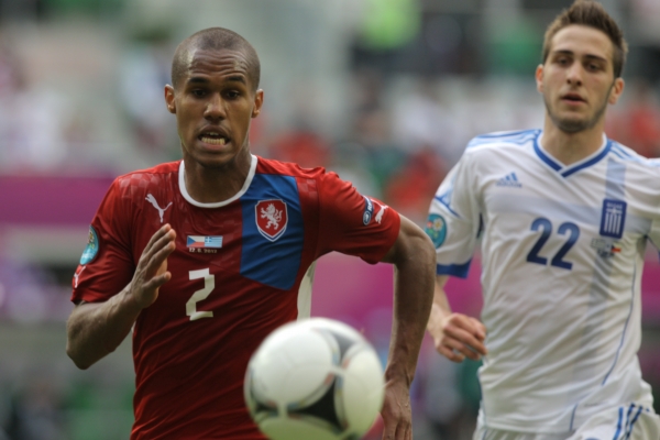 Theodor Gebre Selassie v českém dresu na Euru.