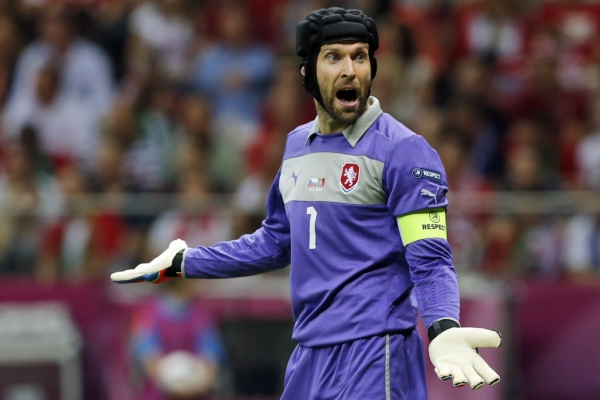 Gólman Petr Čech má z výkonu českého týmu dobrý pocit.
