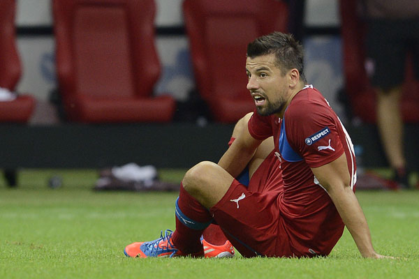 Osamocený. Tak se asi při kritice fanoušků občas Milan Baroš cítil.