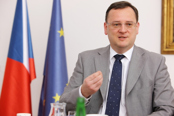 Premiér Petr Nečas.