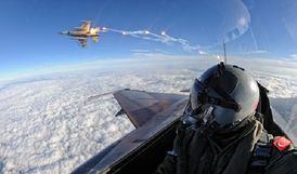 Pohled z tureckých F-16.