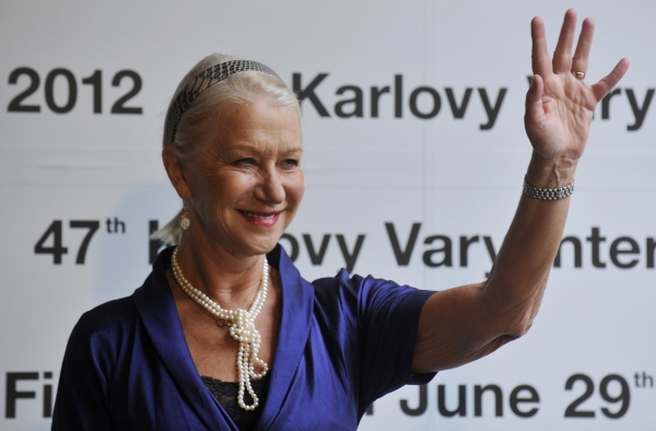Vynikající herečka Helen Mirrenová v Karlových Varech.