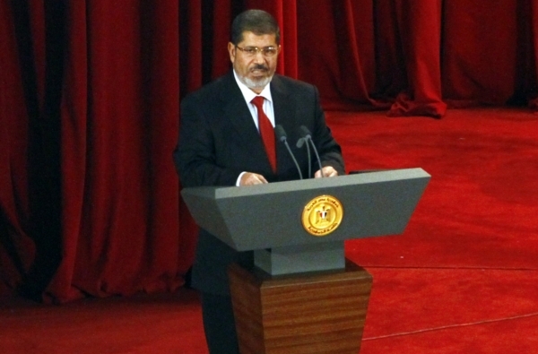 Nový egyptský prezident Muhammad Mursí. Nový egyptský prezident Muhammad Mursí.