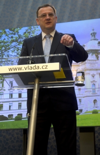 Premiér Petr Nečas.