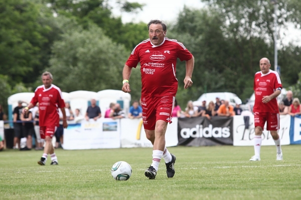 Antonín Panenka při exhibičbím utkání.
