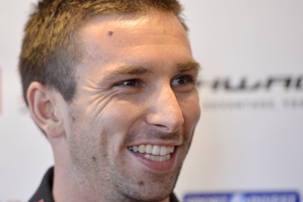 Badmintonista Petr Koukal.