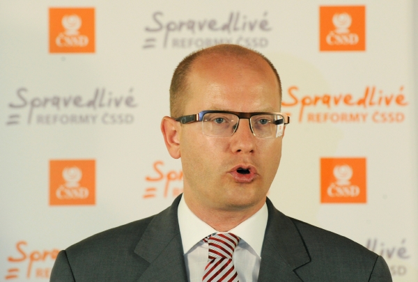 Předseda opoziční ČSSD Bohuslav Sobotka.