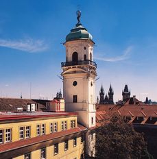 Nově zpřístupněná astronomická věž v Klementinu.