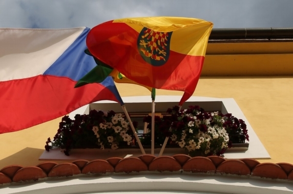 Moravská vlajka.