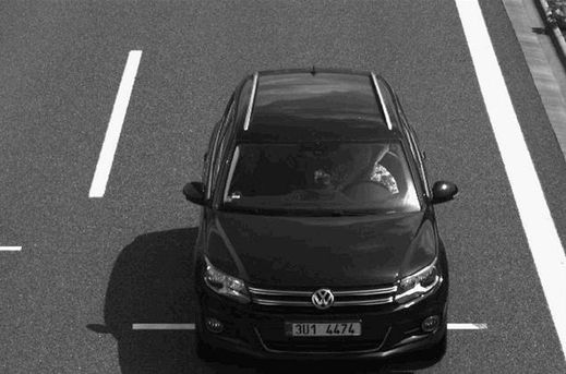 Auto, jehož řidič holčičku unesl.
