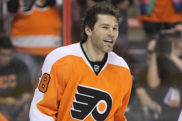 Jaromír Jágr v dresu Philadelphie.