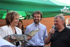 Olga Matušková se synem.