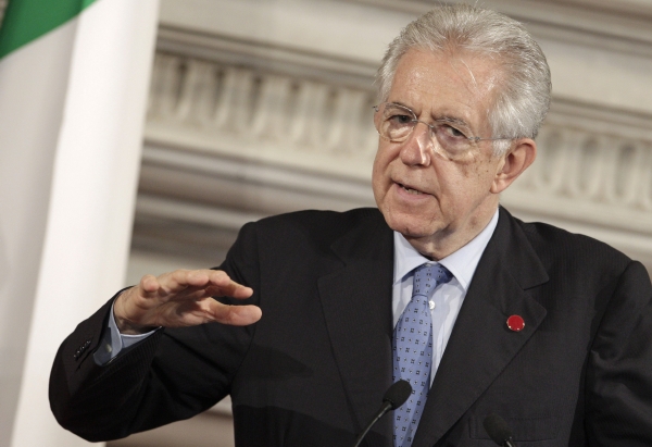 Italský premiér Mario Monti. 