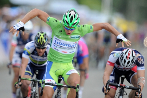 Peter Sagan v cíli.