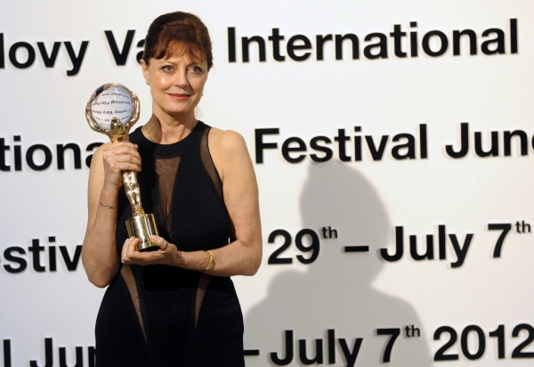 Susan Sarandonová převzala Křišťálový glóbus za obrovských ovací publika.