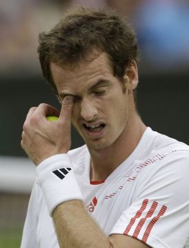 Zklamaný Andy Murray.