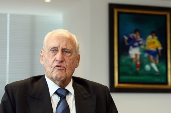 Bývalý prezident FIFA Joao Havelange.