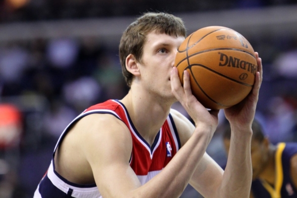 Basketbalista Washingtonu Jan Veselý.