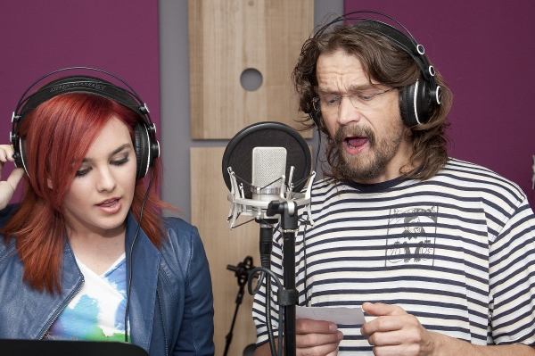 Dan Bárta a Ewa Farna při natáčení písně Šestej pád.