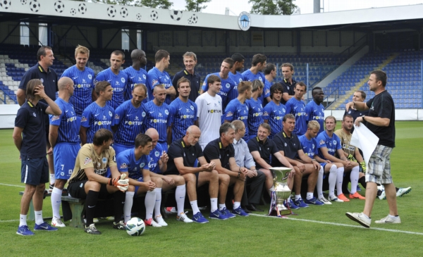 Dobrá nálada i při focení. Liberec se těší na Ligu mistrů.