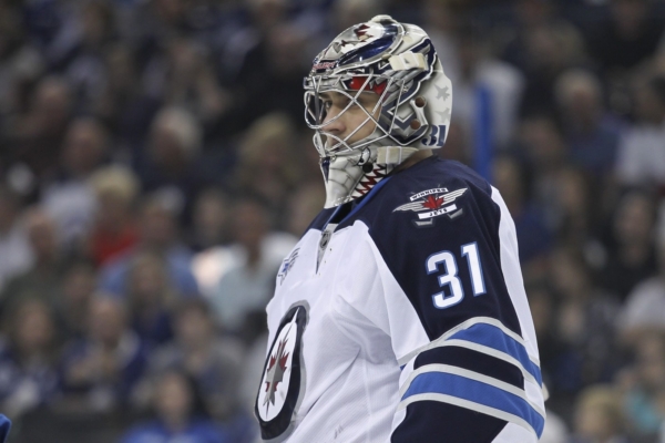 Hokejový gólman Ondřej Pavelec.