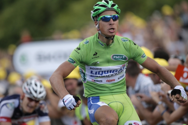 Slovenský cyklista Peter Sagan na Tour de France.