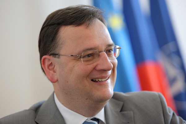 Premiér Petr Nečas.
