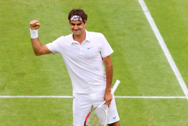 Roger Federer má wimbledonskou trávu rád, získal na ní už sedm titulů. Roger Federer má wimbledonskou trávu rád, získal na ní už sedm titulů.