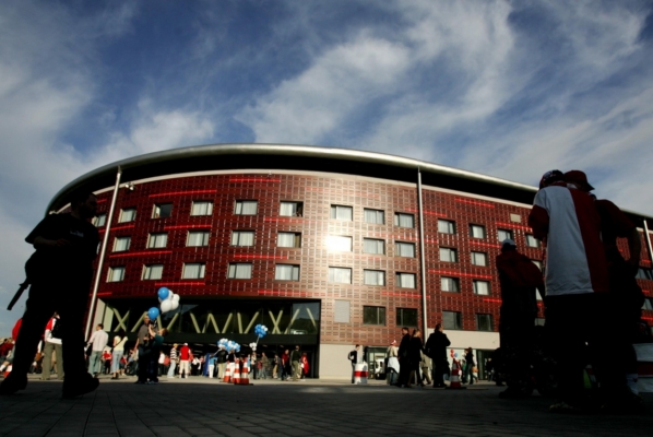 Stadion v pražském Edenu.
