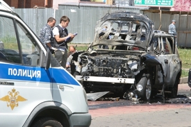 Z výbuchu svého vozu vyvázl hlavní tatarstánský muftí těžce zraněn.