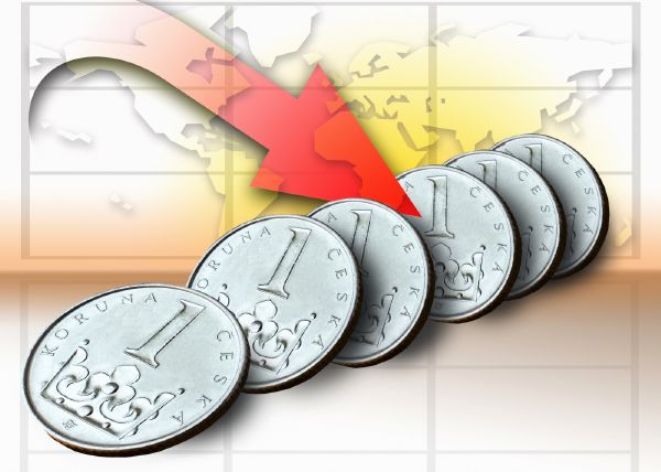 Koruna překonala hranici 21 Kč za dolar, je nejslabší od června 2010 (ilustrační foto).
