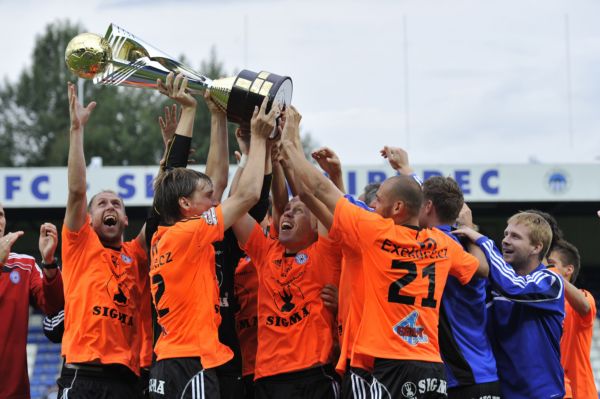 Fotbalisté Olomouce se Superpohárem.