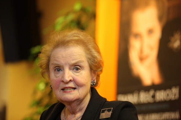 Madeleine Albrightová.
