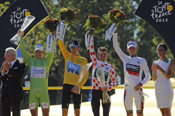 Čtyři majitelé vítězných trofejí. Čtyři majitelé vítězných trofejí.