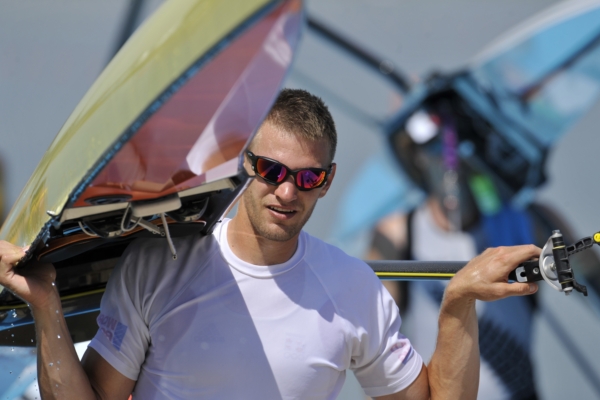Skifař Ondřej Synek při olympijském tréninku.