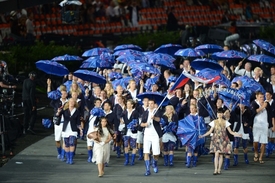 Češi na ceremoniálu udivili všechny přítomné.