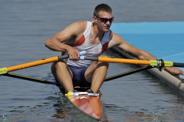 Ondřej Synek na olympijském kanále.